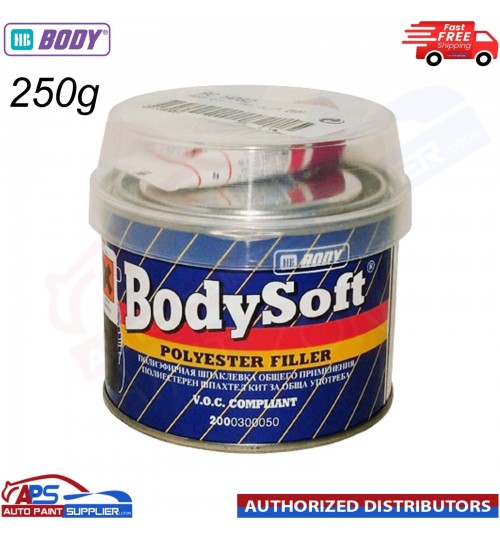 HB Body 211 BodySoft 2k Polyester Car Body Filler Polyester System - 250g